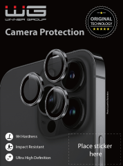 Ochranné sklo - Camera Glass iPhone 15 Pro/15 Pro Max, černá