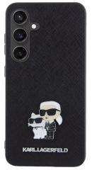 Pouzdro Samsung Galaxy S24 Karl Lagerfeld Metal K&CH, černá