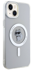 Pouzdro iPhone 15 Plus Karl Lagerfeld IML Choupette MagSafe (průhledná)