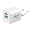 Síťová nabíječka GaN 2xUSB/30W USB-C PD3.0/QC4+ 18W USB-A