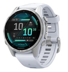 Chytré hodinky Garmin Fenix 8 43 mm, stříbrná