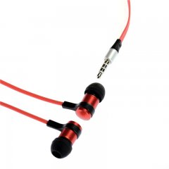 Sluchátka HF Stereo 3,5 jack, červená